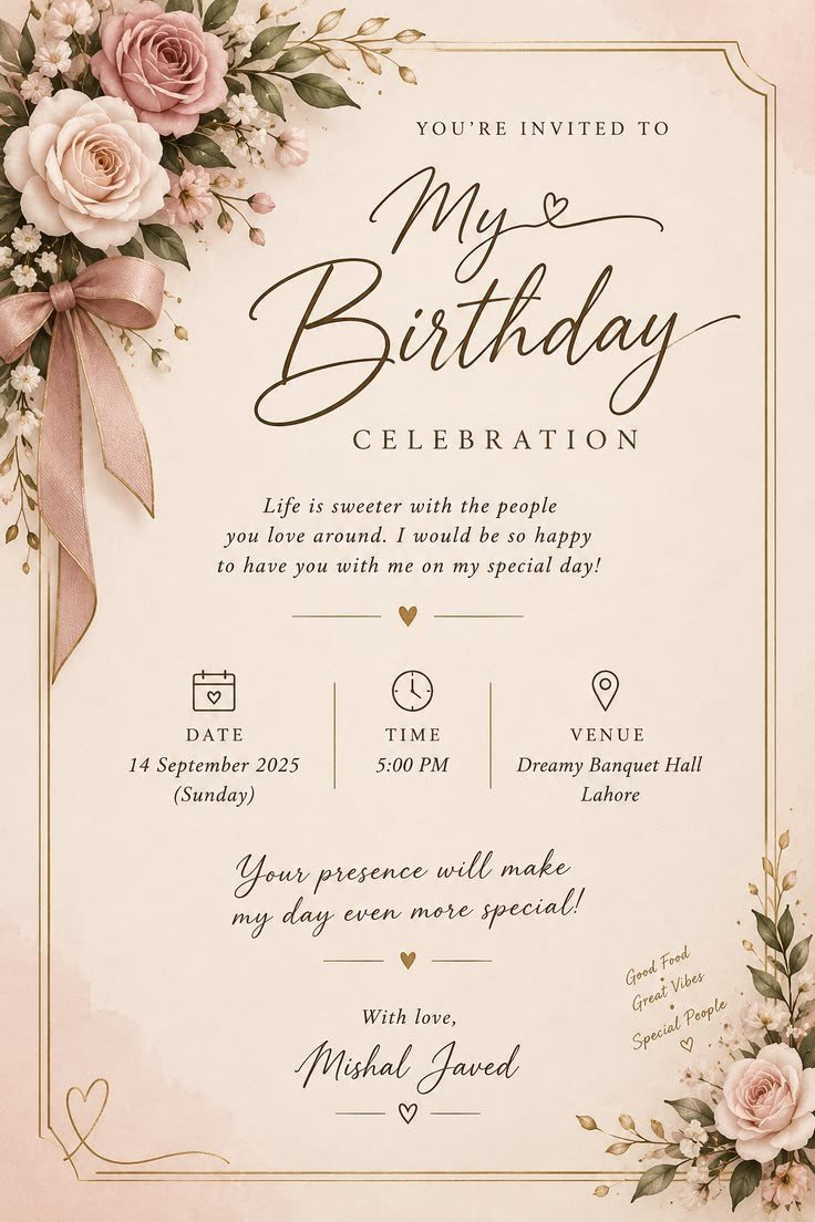Stationery & Cards · Birthday Invitations