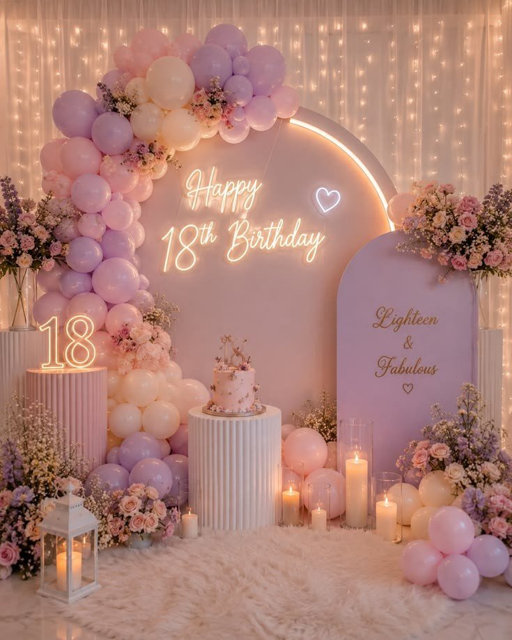 Decoration · Glam Birthday Setup