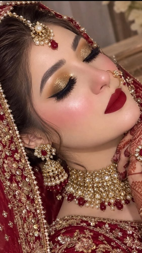 Kundan bridal set with matha patti